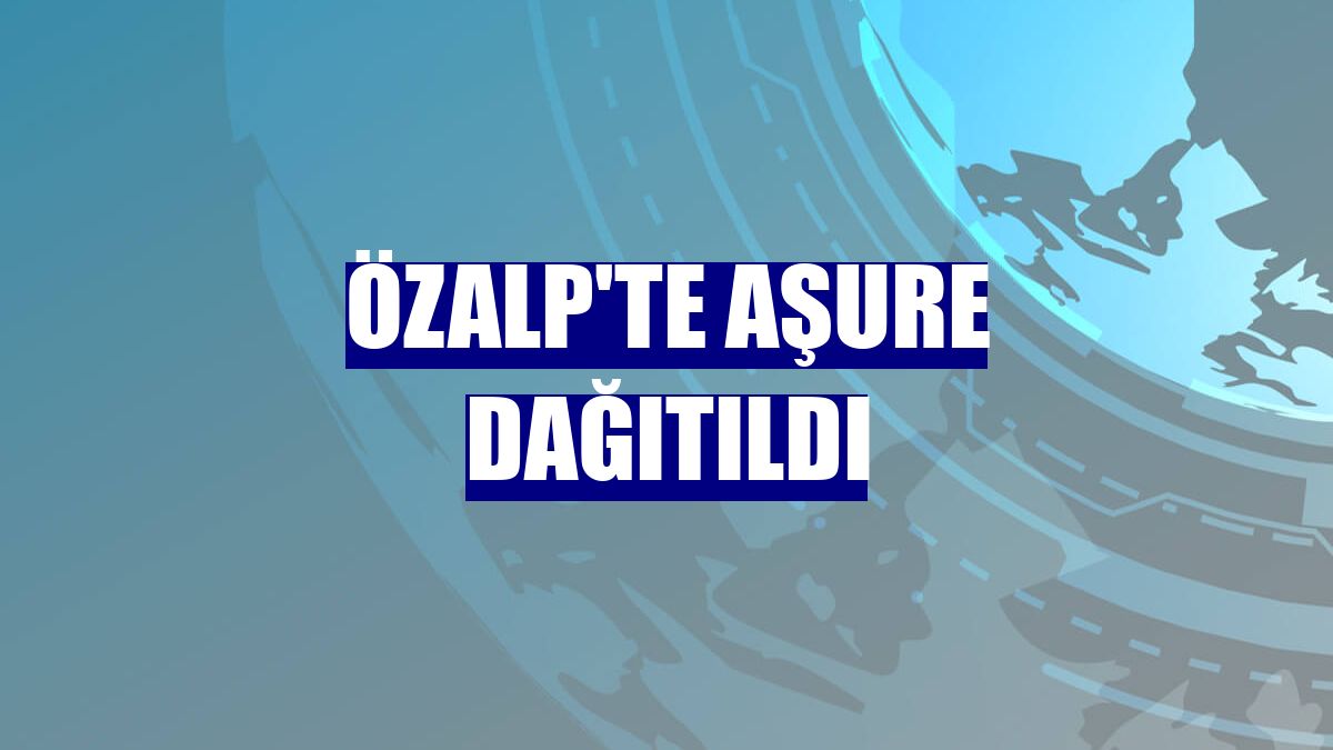 Özalp'te aşure dağıtıldı