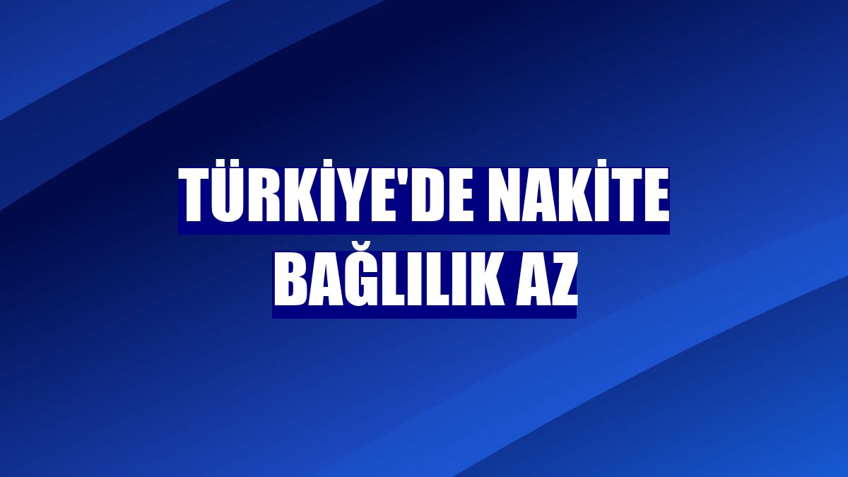Türkiye'de nakite bağlılık az