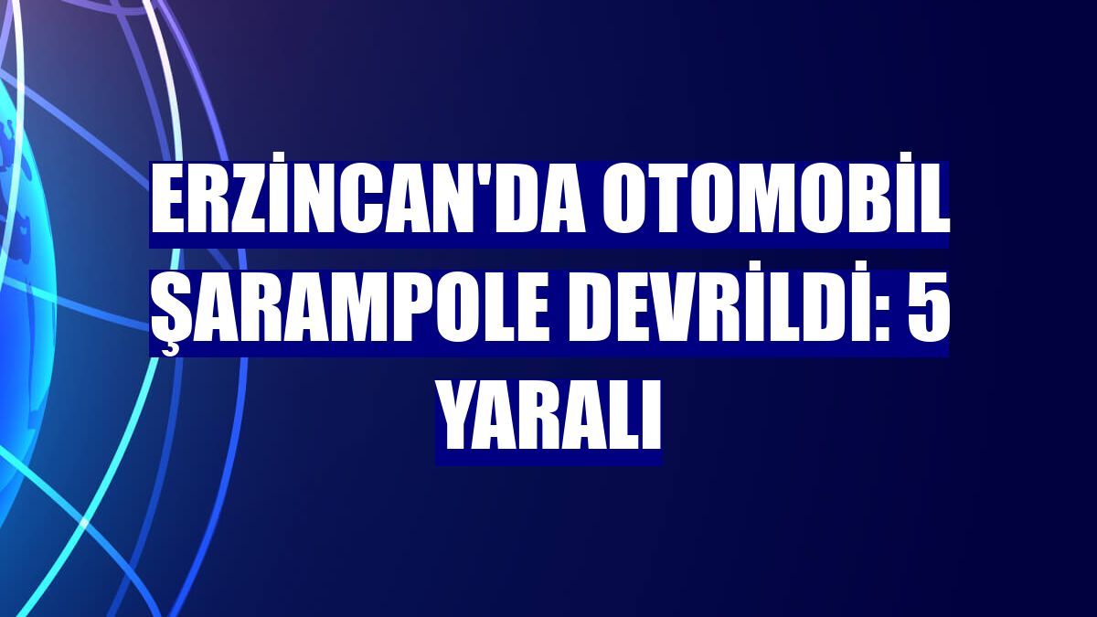 Erzincan'da otomobil şarampole devrildi: 5 yaralı