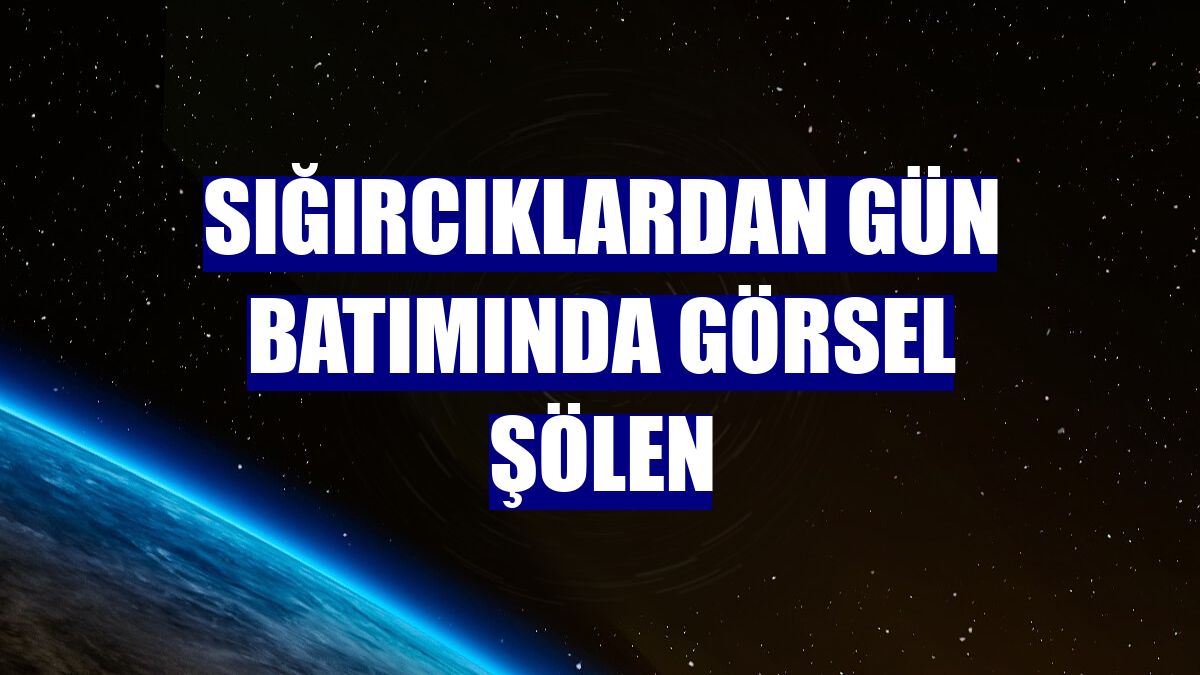 Sığırcıklardan gün batımında görsel şölen
