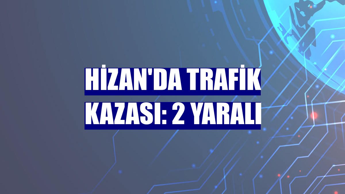 Hizan'da trafik kazası: 2 yaralı