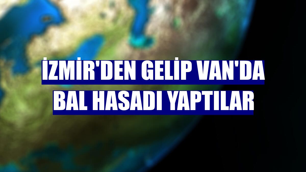 İzmir'den gelip Van'da bal hasadı yaptılar