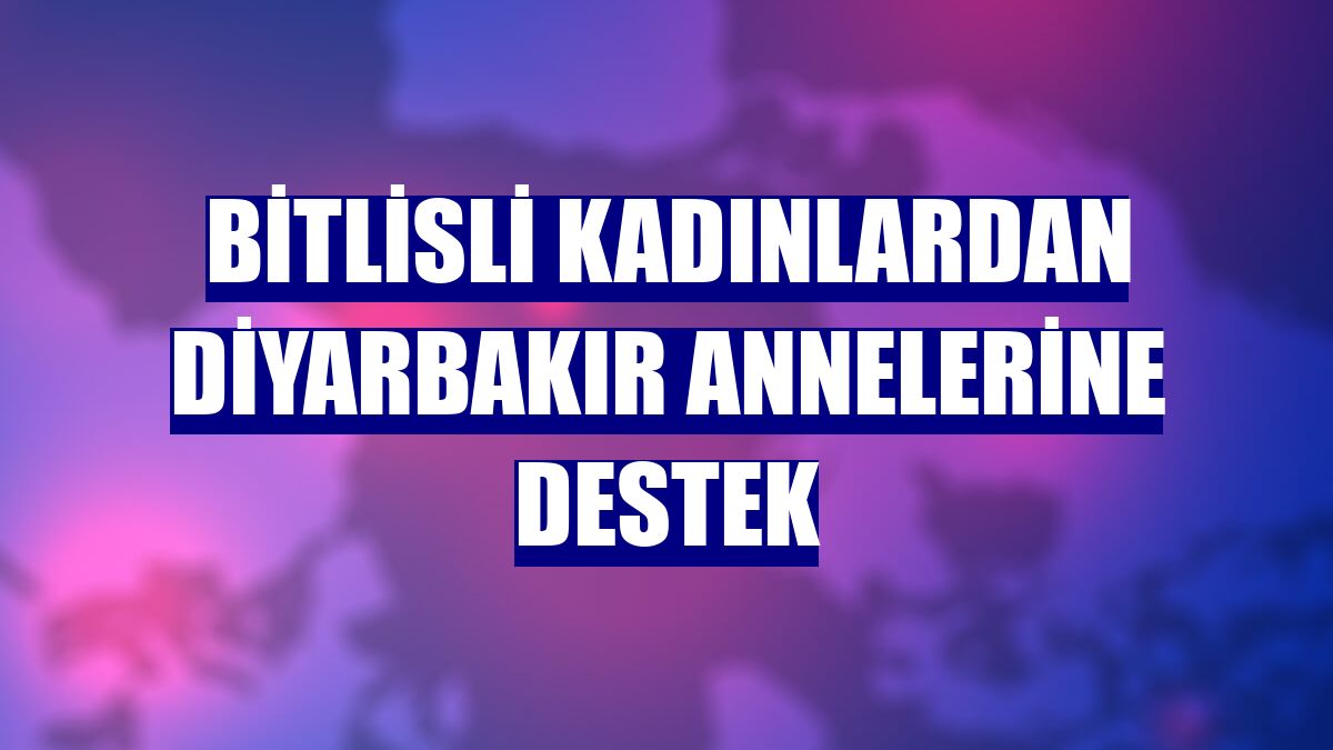 Bitlisli kadınlardan Diyarbakır annelerine destek