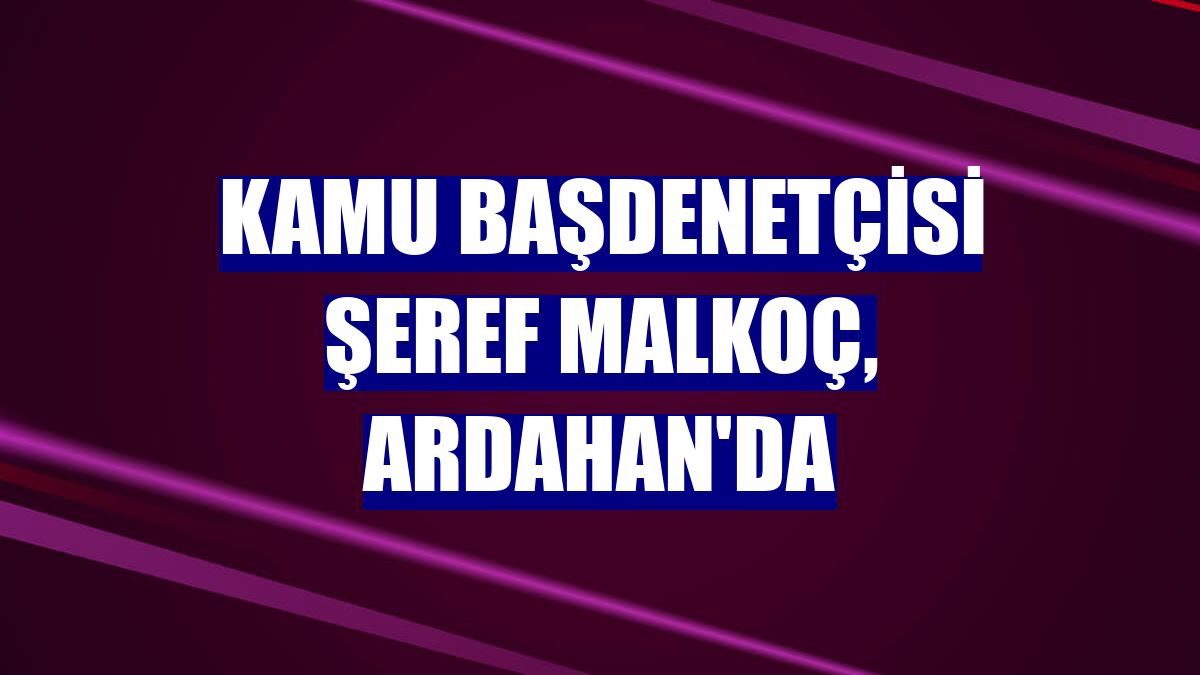 Kamu Başdenetçisi Şeref Malkoç, Ardahan'da