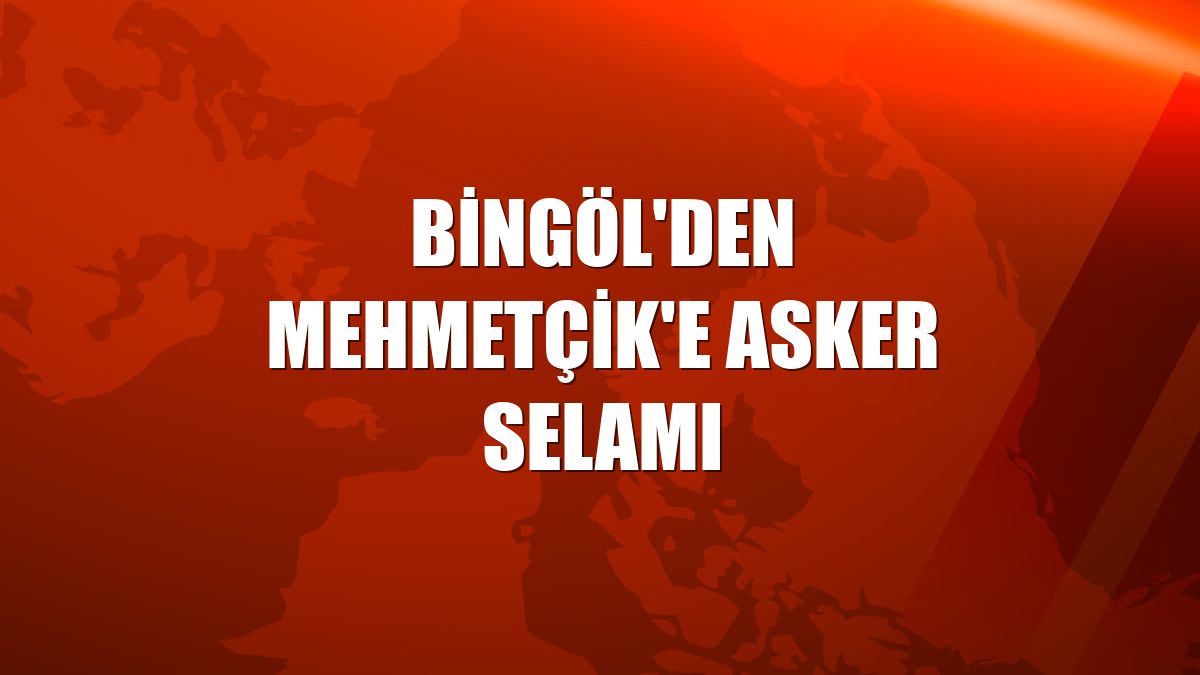 Bingöl'den Mehmetçik'e asker selamı