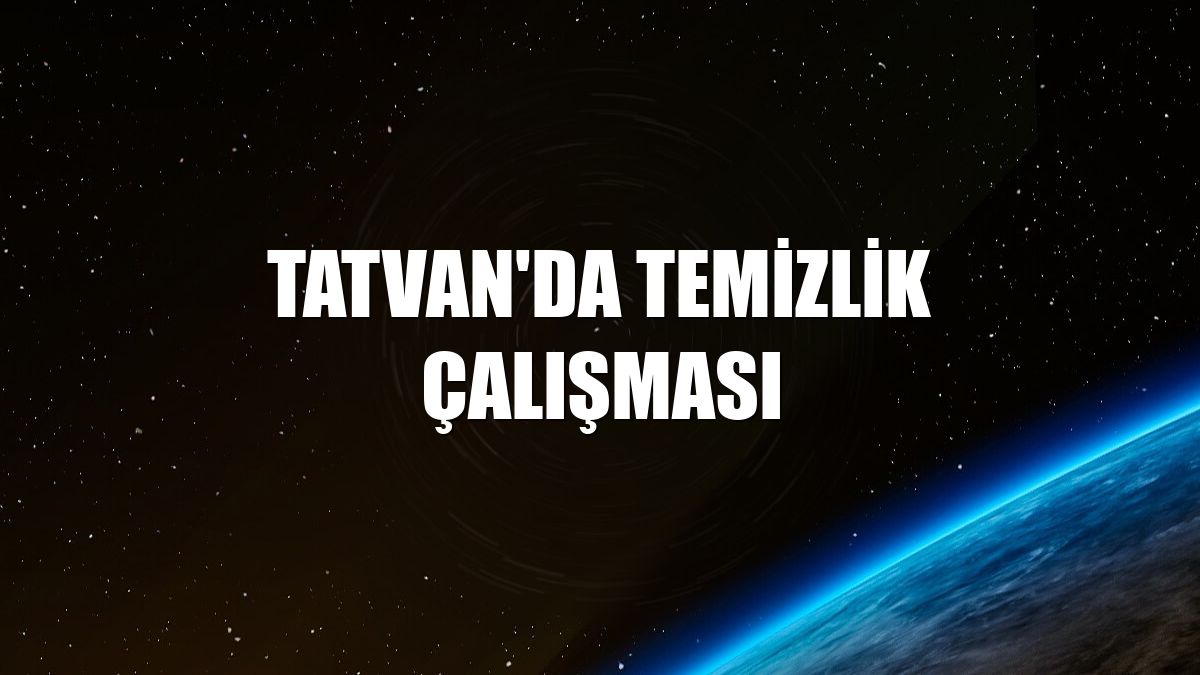 Tatvan'da temizlik çalışması