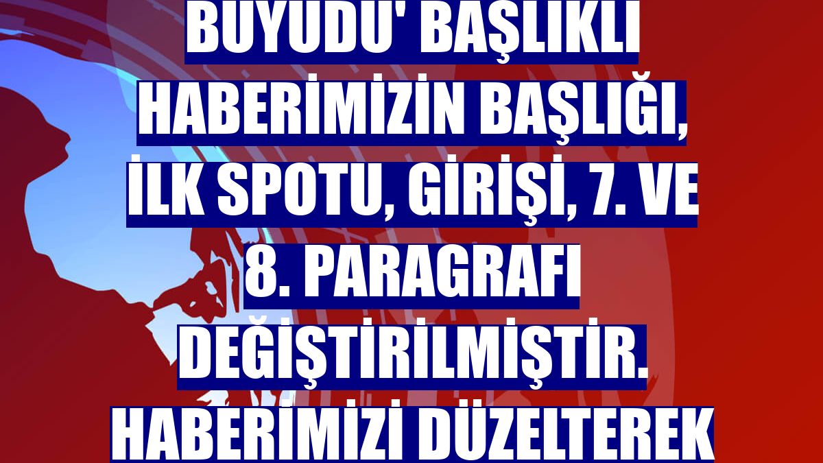 'Gayrimenkul yatırım fonları yüzde 42 büyüdü' başlıklı haberimizin başlığı, ilk spotu, girişi, 7. ve 8. paragrafı değiştirilmiştir. Haberimizi düzelterek yeniden yayımlıyoruz. Saygılarımızla. AA