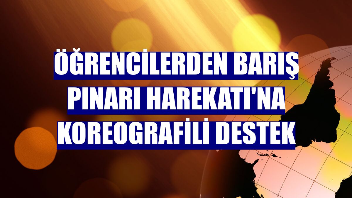 Öğrencilerden Barış Pınarı Harekatı'na koreografili destek