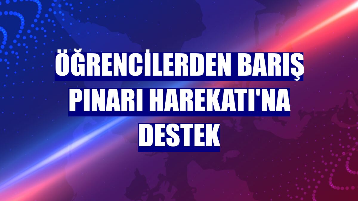 Öğrencilerden Barış Pınarı Harekatı'na destek