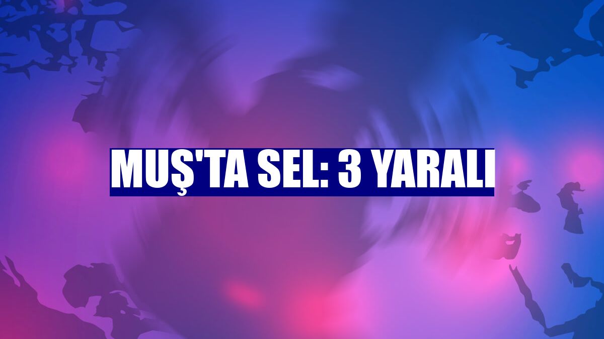 Muş'ta sel: 3 yaralı