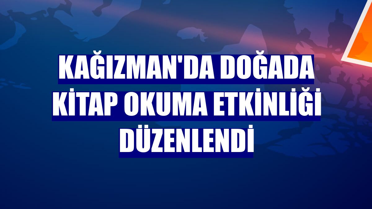 Kağızman'da doğada kitap okuma etkinliği düzenlendi
