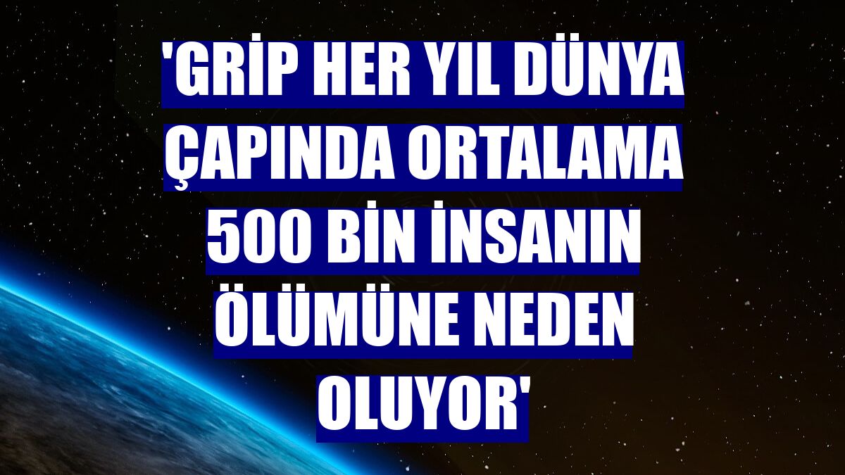 'Grip her yıl dünya çapında ortalama 500 bin insanın ölümüne neden oluyor'