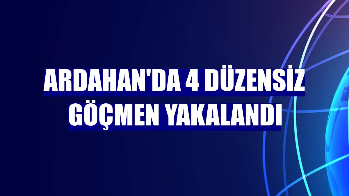 Ardahan'da 4 düzensiz göçmen yakalandı