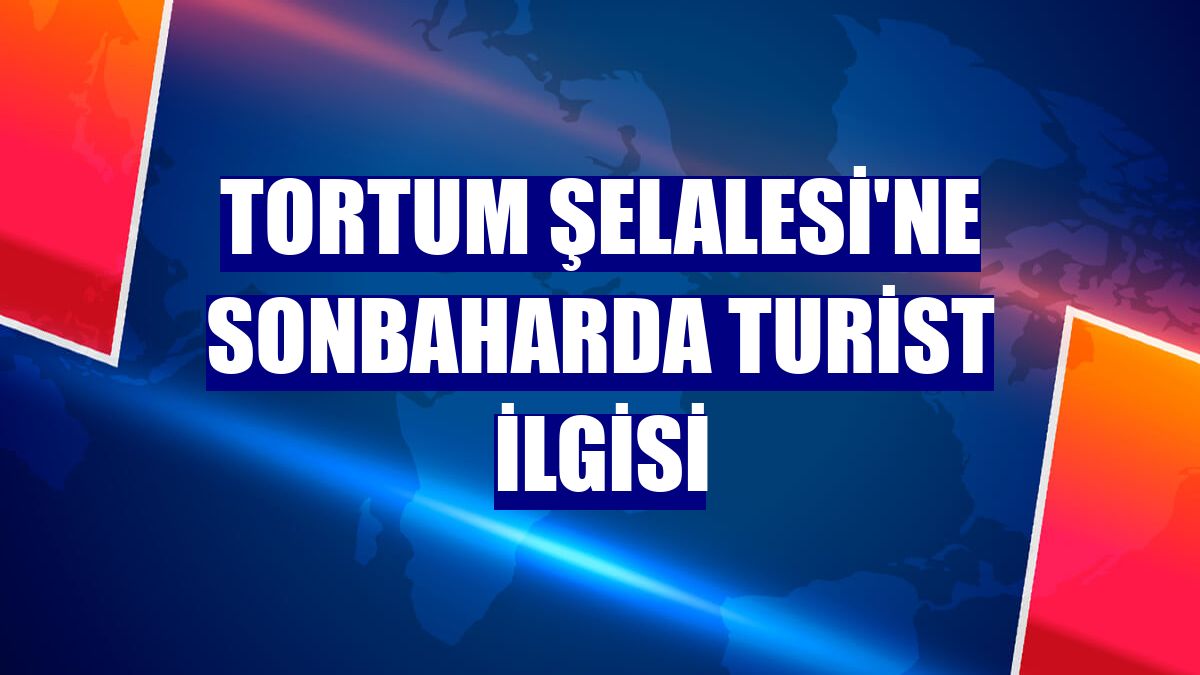 Tortum Şelalesi'ne sonbaharda turist ilgisi