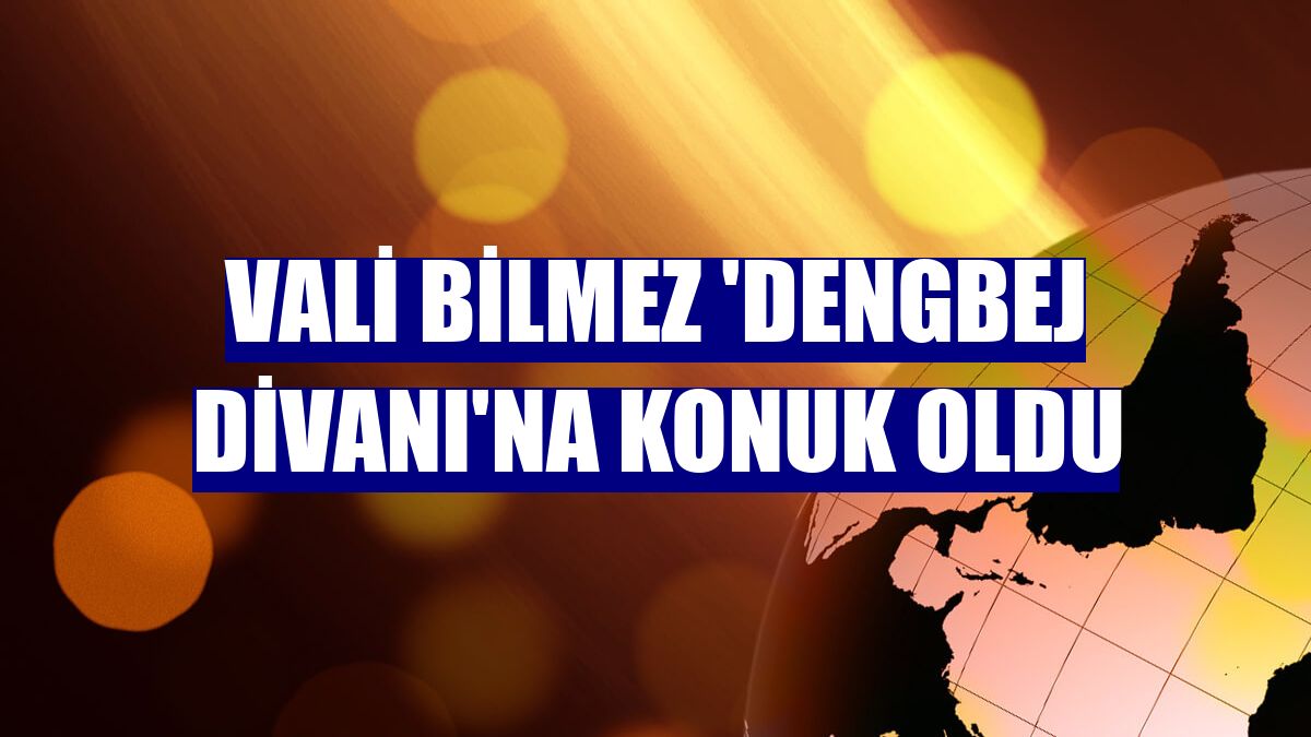 Vali Bilmez 'Dengbej Divanı'na konuk oldu
