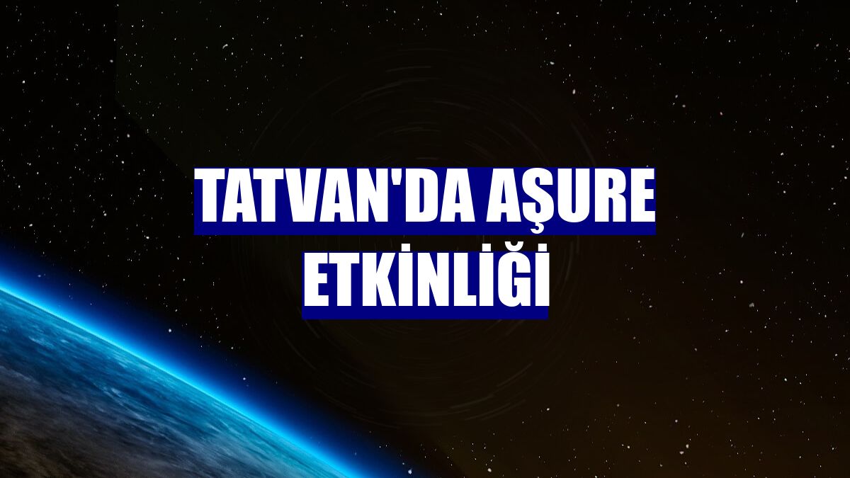 Tatvan'da aşure etkinliği