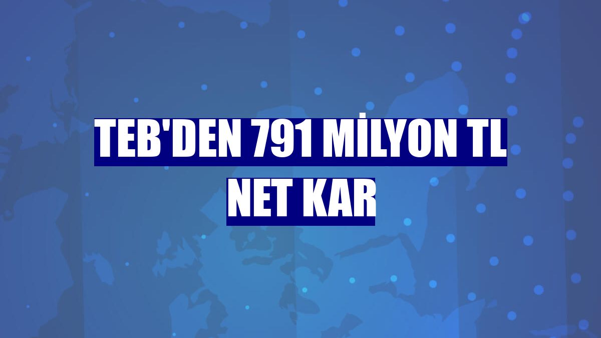 TEB'den 791 milyon TL net kar