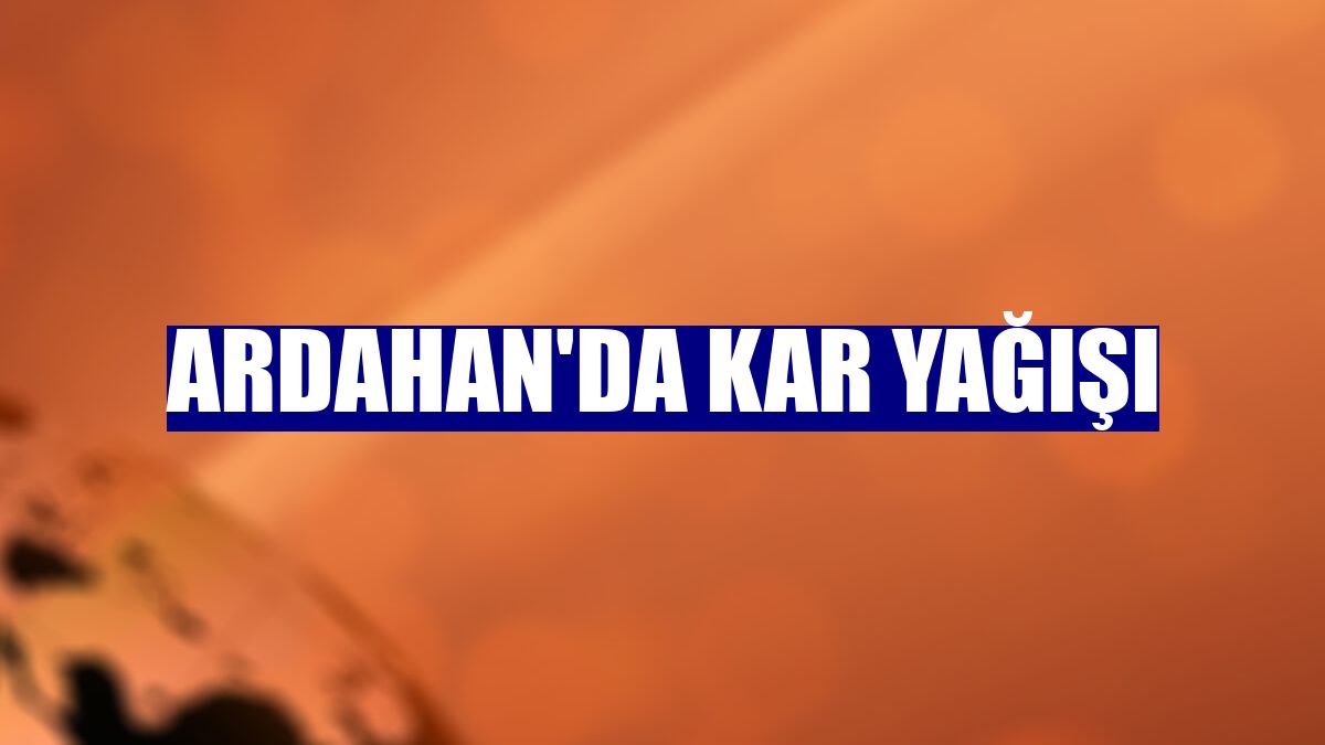 Ardahan'da kar yağışı