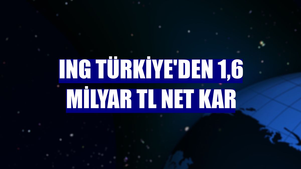 ING Türkiye'den 1,6 milyar TL net kar
