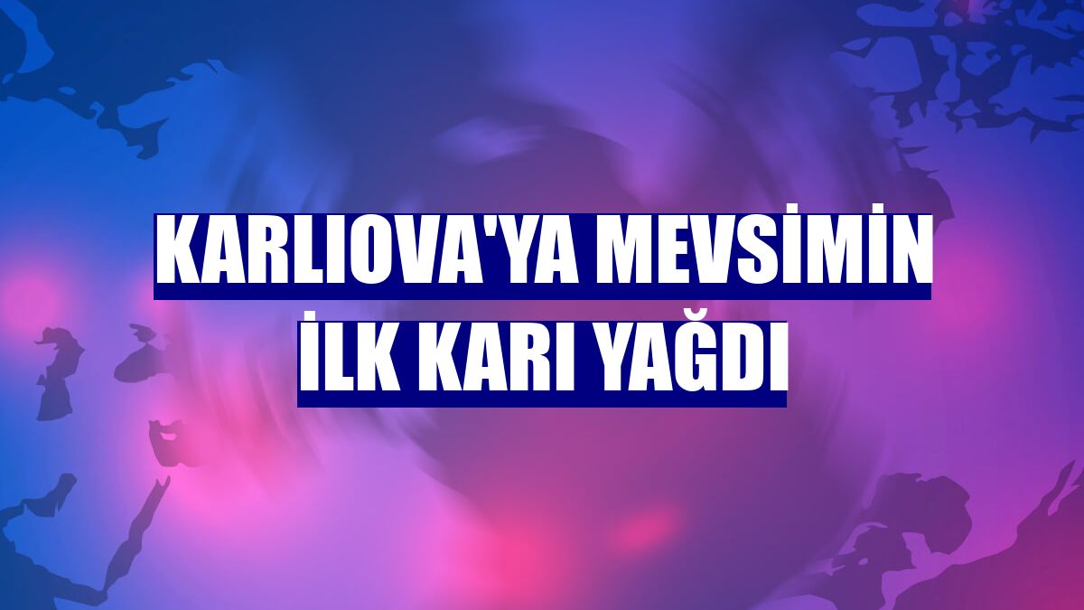 Karlıova'ya mevsimin ilk karı yağdı