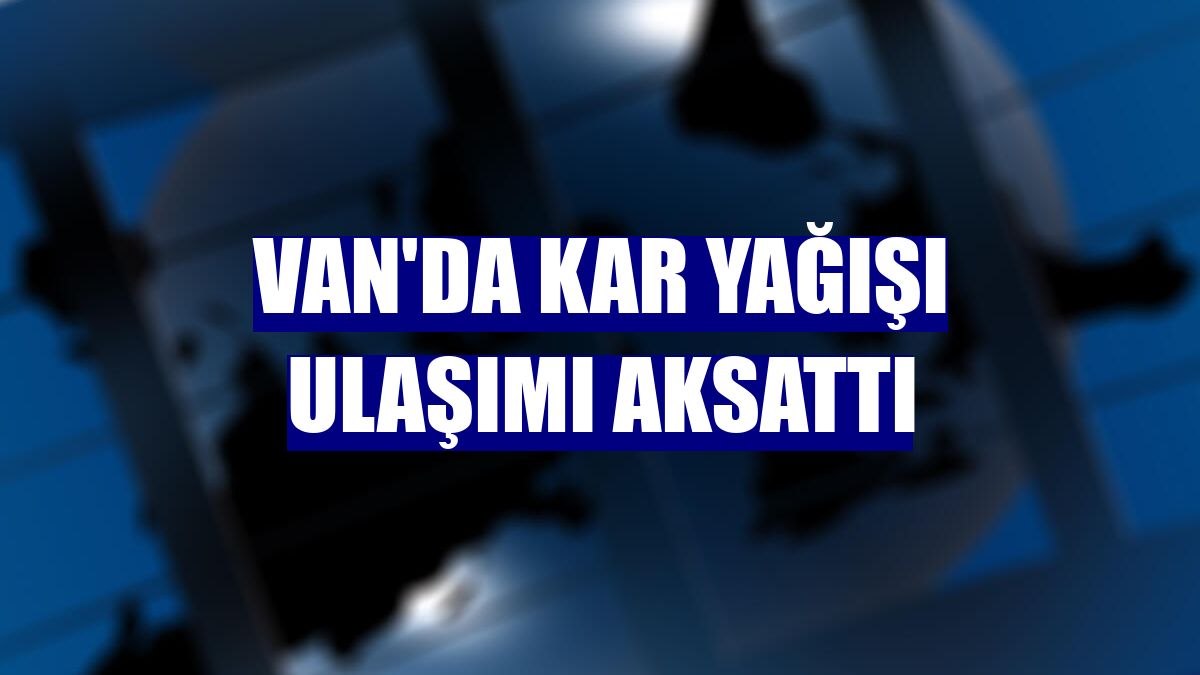 Van'da kar yağışı ulaşımı aksattı