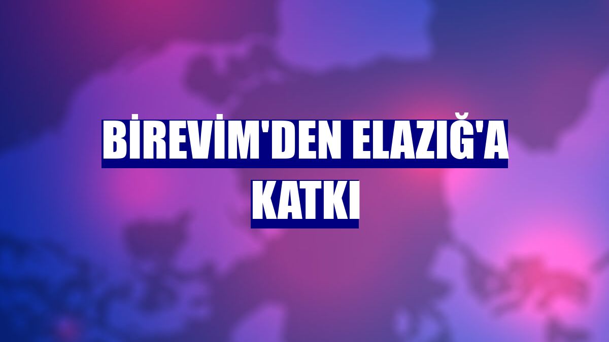 BİREVİM'den Elazığ'a katkı