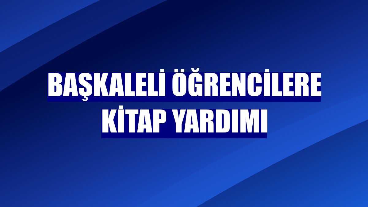 Başkaleli öğrencilere kitap yardımı