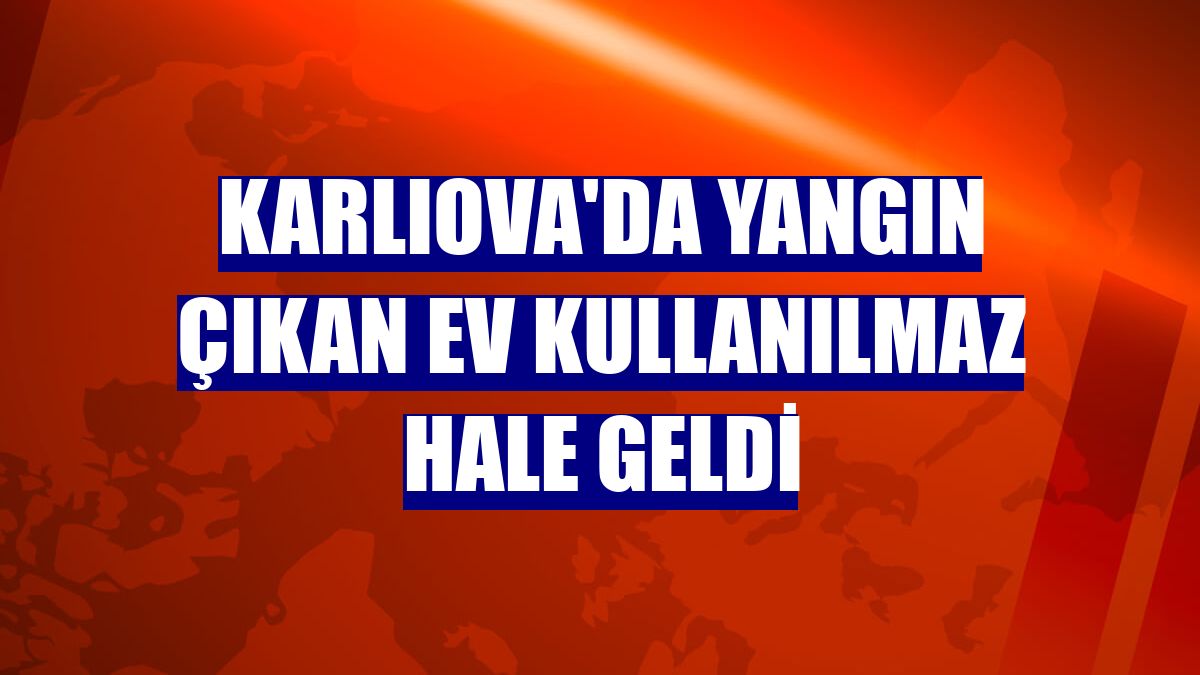 Karlıova'da yangın çıkan ev kullanılmaz hale geldi