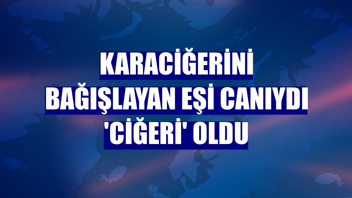 Karaciğerini bağışlayan eşi canıydı 'ciğeri' oldu