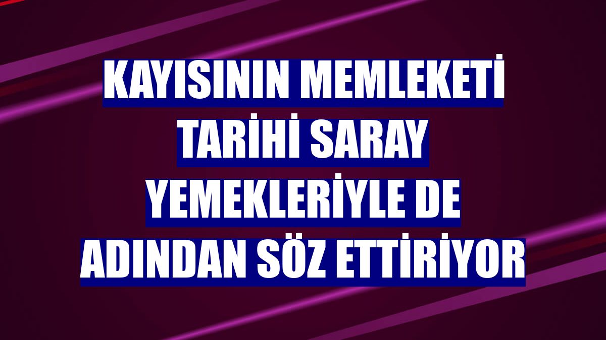 Kayısının memleketi tarihi saray yemekleriyle de adından söz ettiriyor