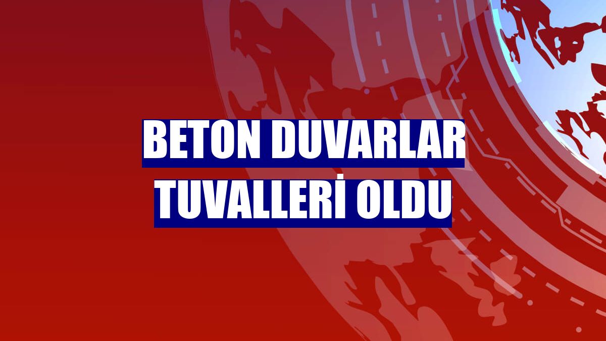 Beton duvarlar tuvalleri oldu