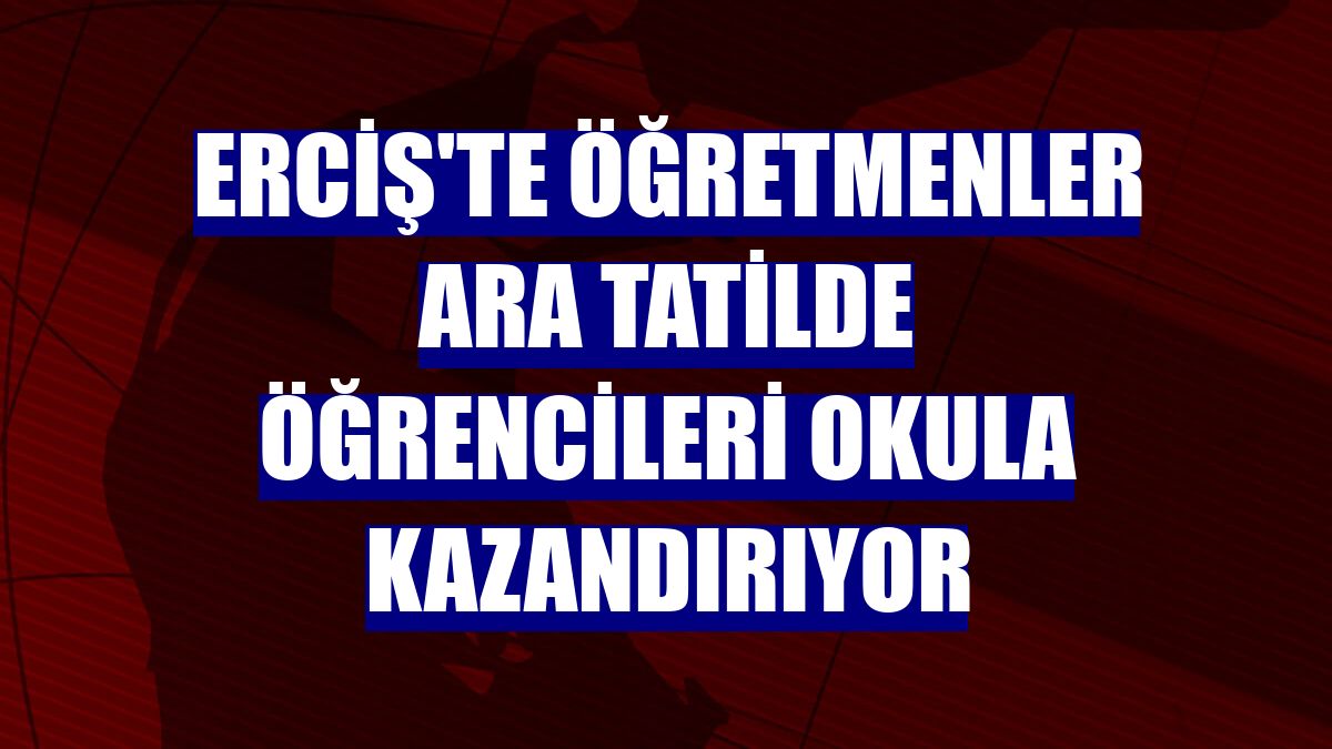 Erciş'te öğretmenler ara tatilde öğrencileri okula kazandırıyor