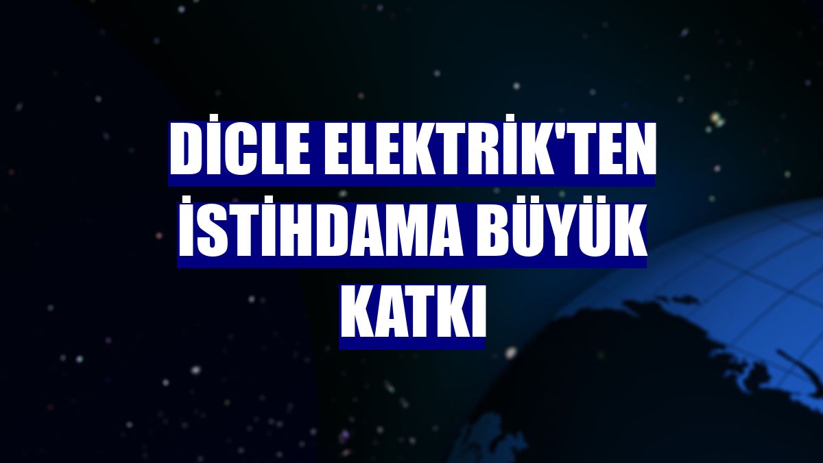 Dicle Elektrik'ten istihdama büyük katkı