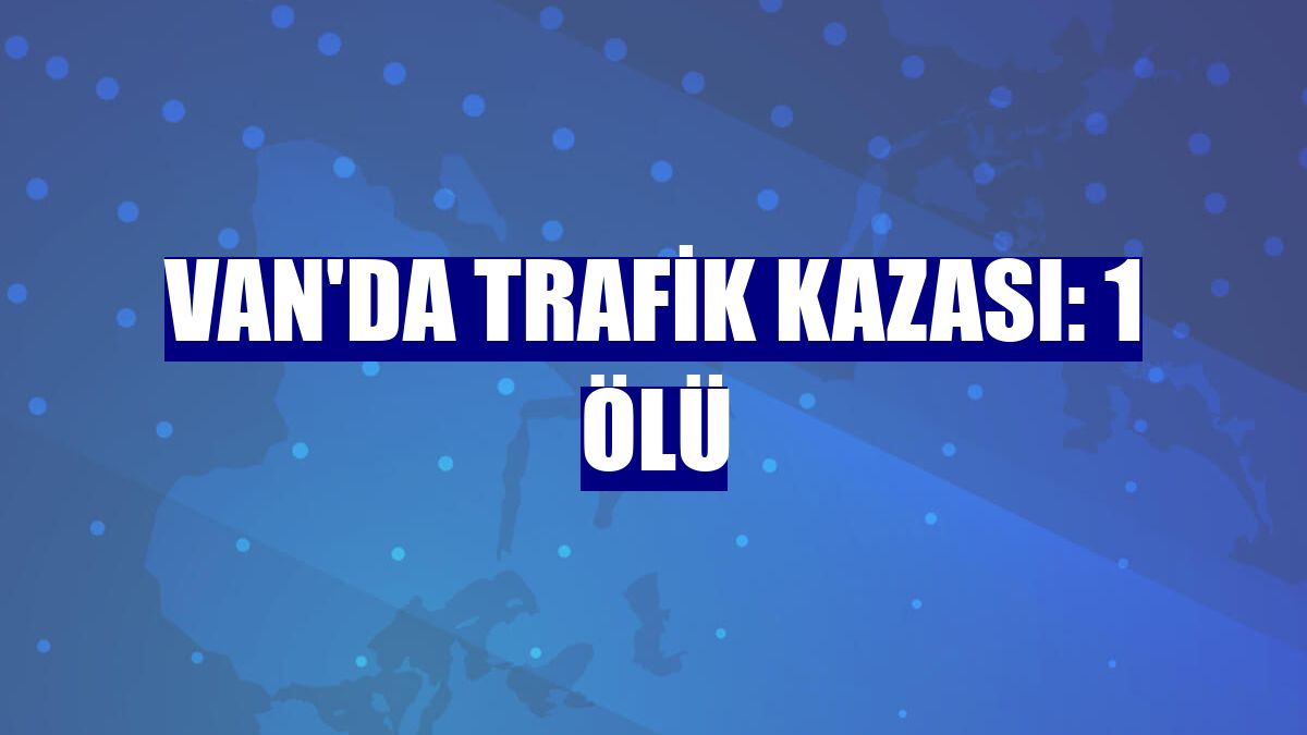 Van'da trafik kazası: 1 ölü