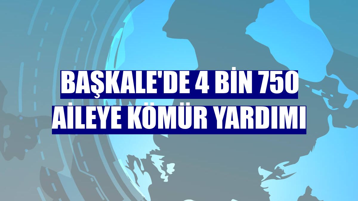 Başkale'de 4 bin 750 aileye kömür yardımı
