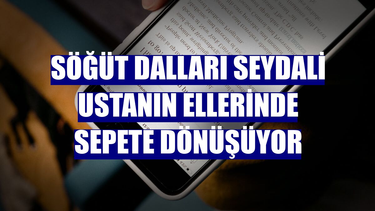 Söğüt dalları Seydali ustanın ellerinde sepete dönüşüyor