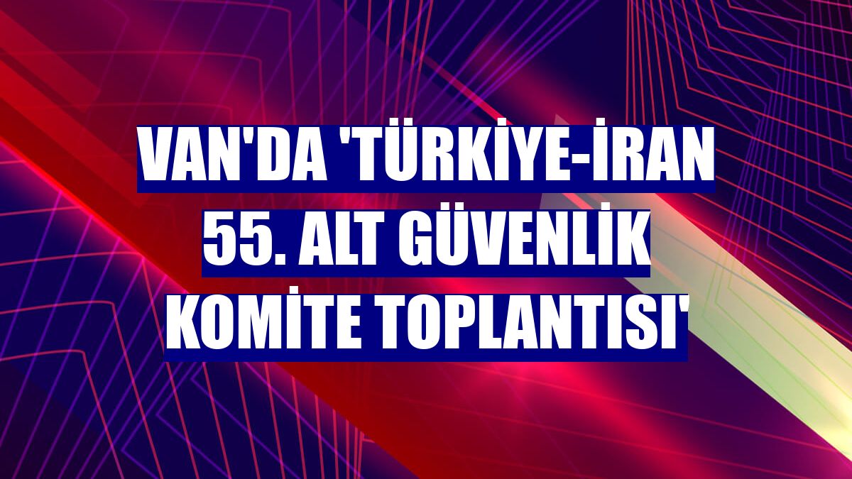 Van'da 'Türkiye-İran 55. Alt Güvenlik Komite Toplantısı'