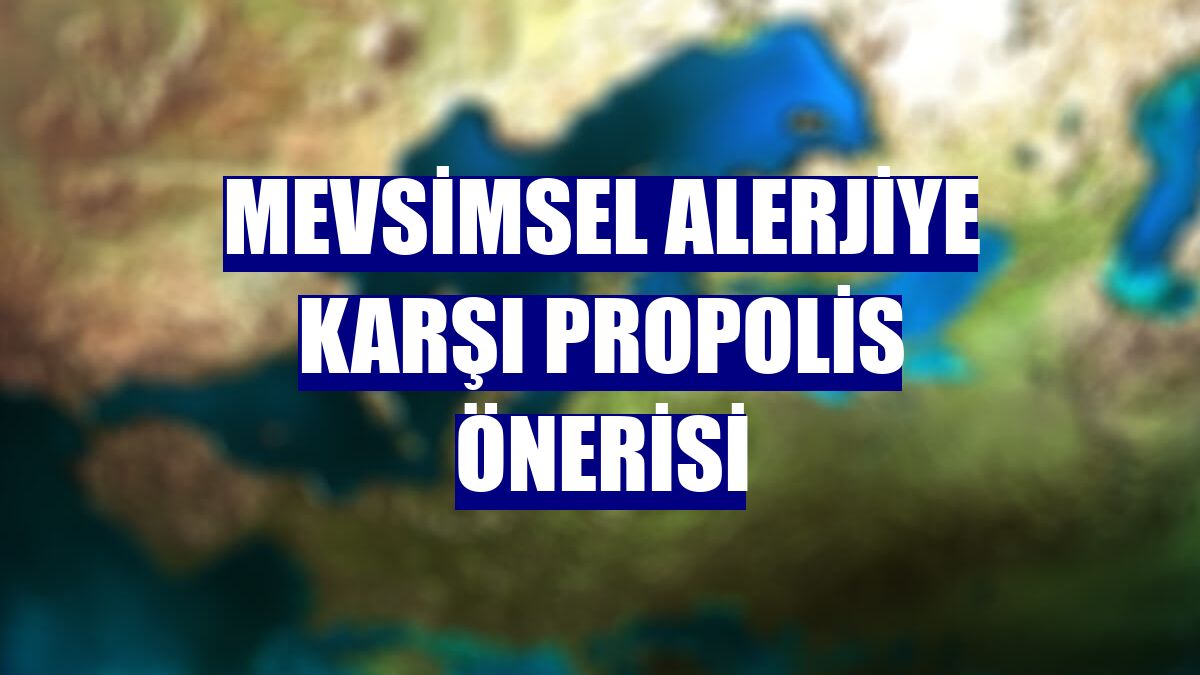 Mevsimsel alerjiye karşı propolis önerisi
