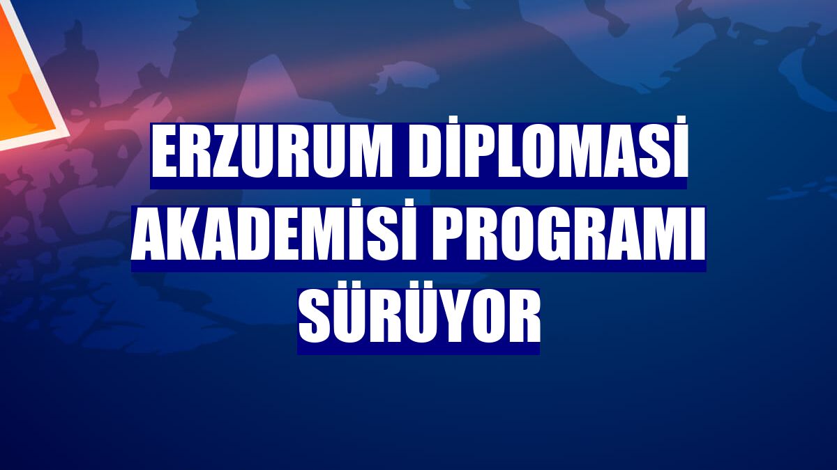 Erzurum Diplomasi Akademisi programı sürüyor
