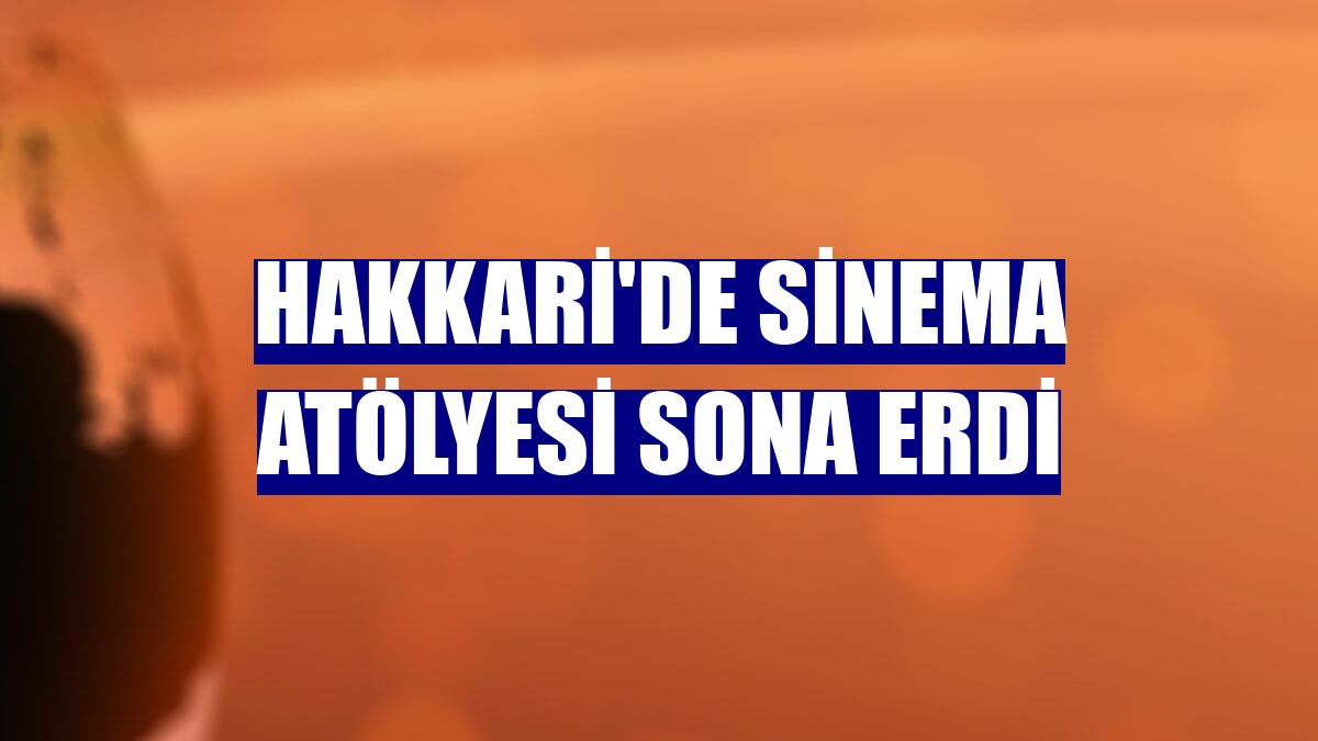 Hakkari'de sinema atölyesi sona erdi