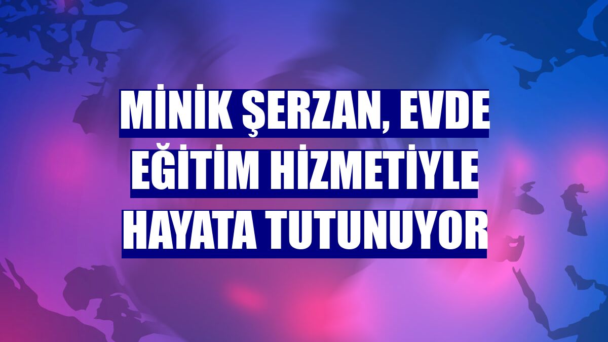 Minik Şerzan, evde eğitim hizmetiyle hayata tutunuyor