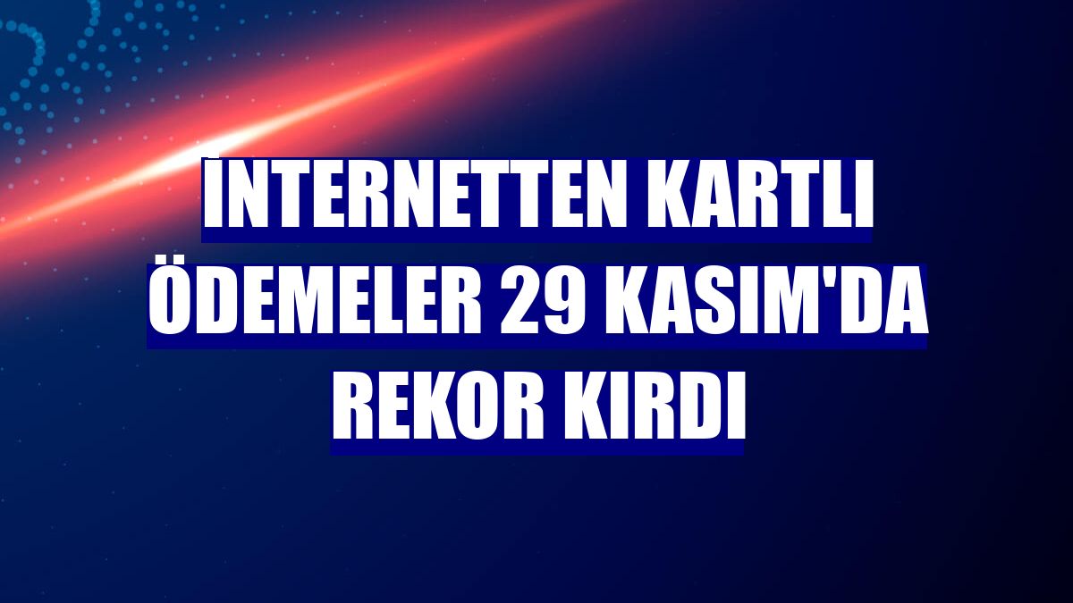 İnternetten kartlı ödemeler 29 Kasım'da rekor kırdı