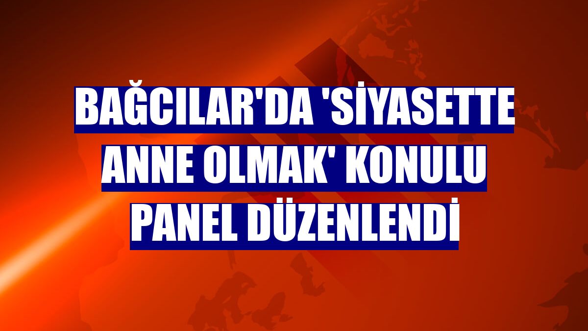 Bağcılar'da 'Siyasette Anne Olmak' konulu panel düzenlendi
