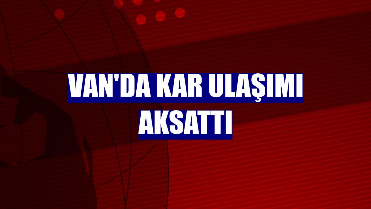 Van'da kar ulaşımı aksattı