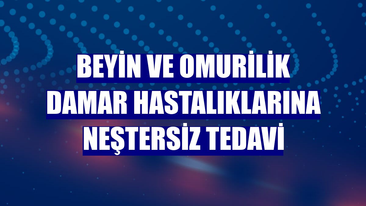 Beyin ve omurilik damar hastalıklarına neştersiz tedavi