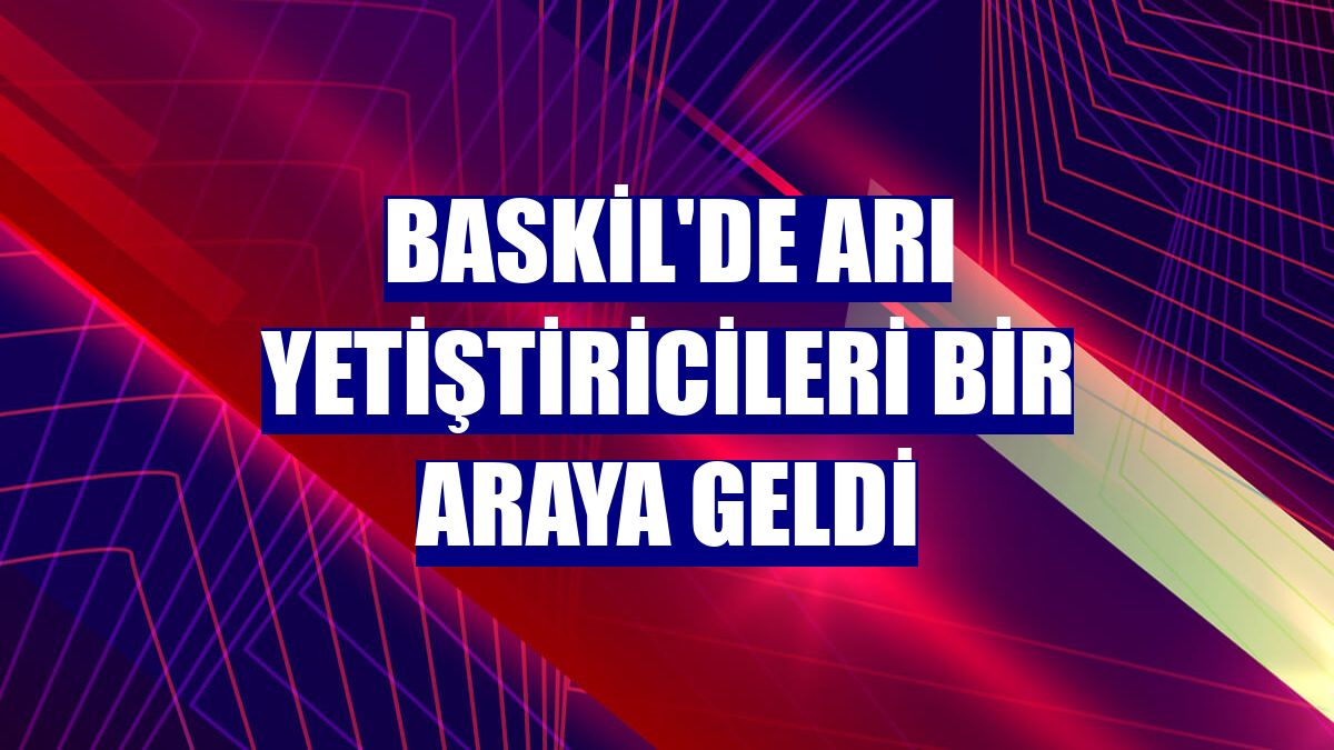Baskil'de arı yetiştiricileri bir araya geldi