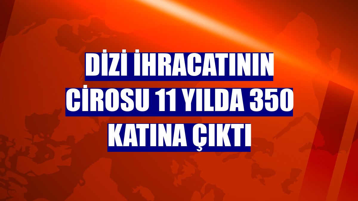 Dizi ihracatının cirosu 11 yılda 350 katına çıktı
