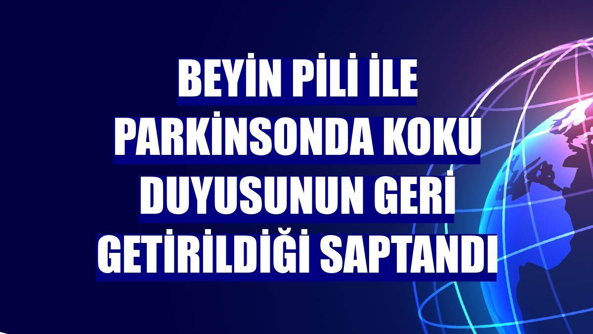 Beyin pili ile parkinsonda koku duyusunun geri getirildiği saptandı