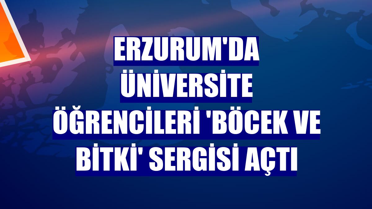 Erzurum'da üniversite öğrencileri 'böcek ve bitki' sergisi açtı