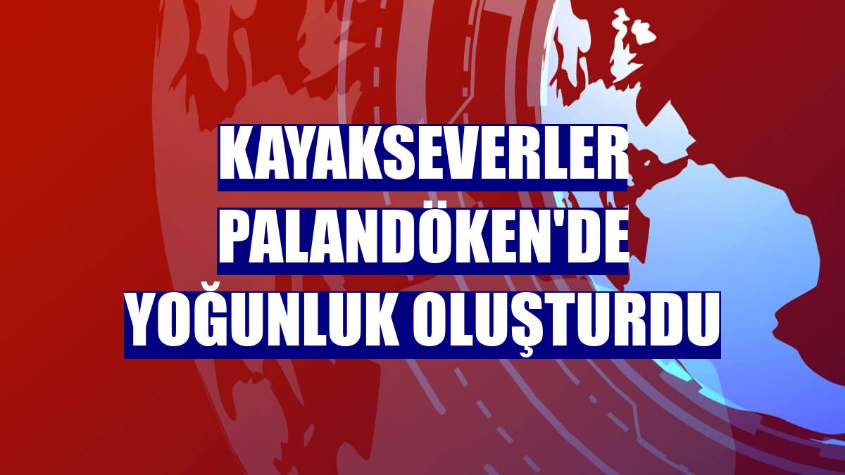 Kayakseverler Palandöken'de yoğunluk oluşturdu